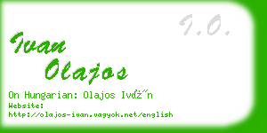 ivan olajos business card